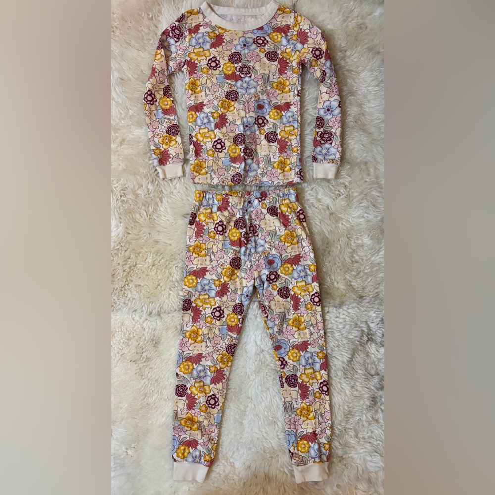 Floral Kids Pajamas Set